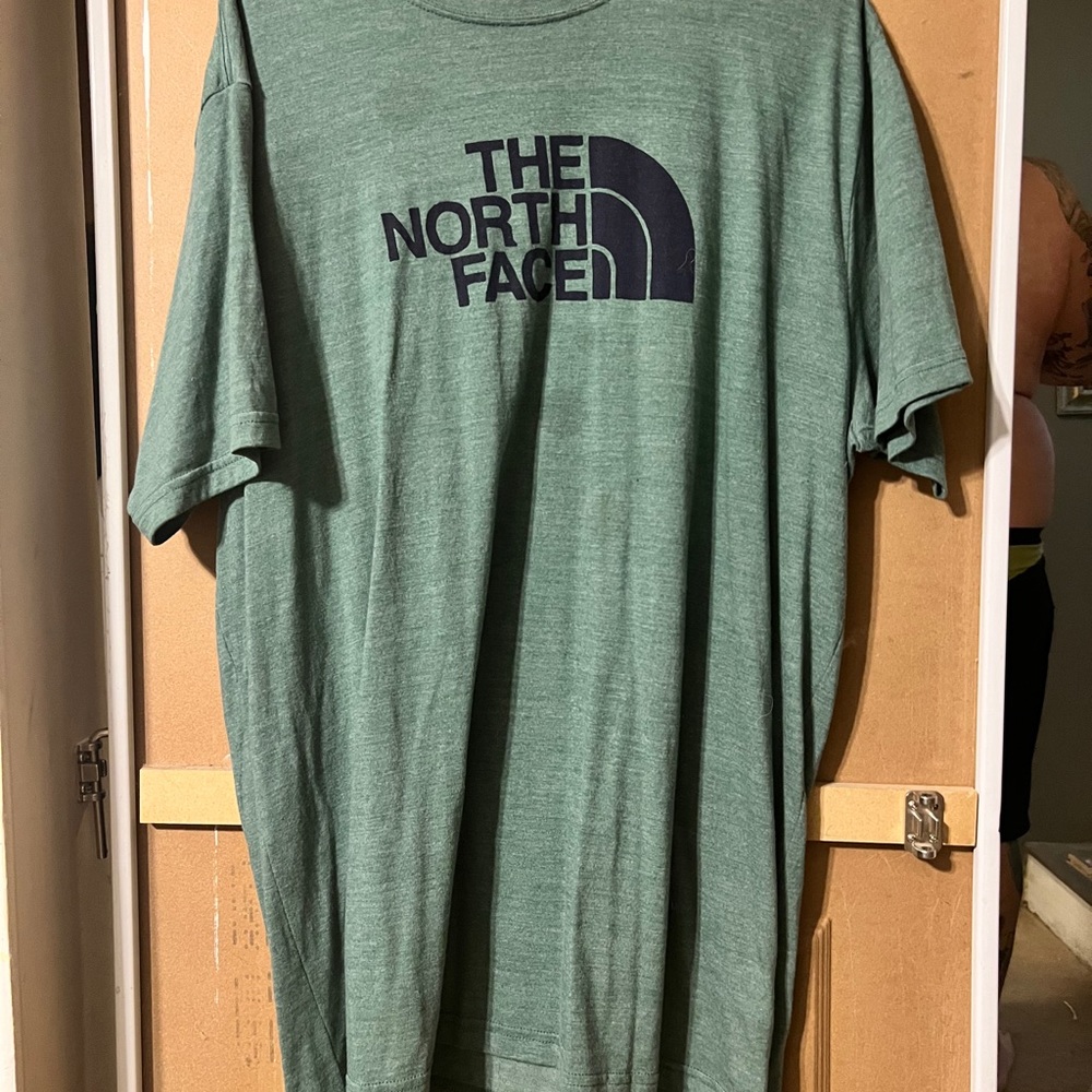 Green The North Face Tee